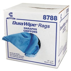 Essendant&nbsp;DuraWipe General Purpose Towels, 12 x 12, Blue, 250/Carton
