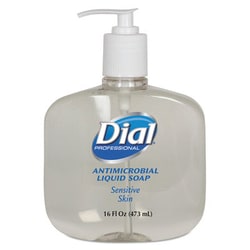Essendant Antimicrobial Soap for Sensitive Skin, 16 oz Pump Bottle, 12/Carton,