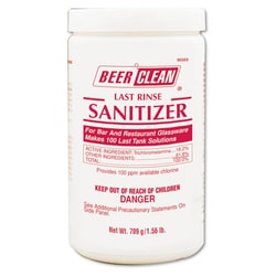 Essendant Beer Clean Last Rinse Glass Sanitizer, Powder, 25 oz Container,