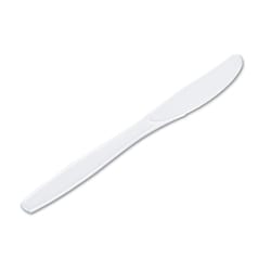 Essendant Plastic Cutlery, Heavyweight Knives, White, 1000/Carton