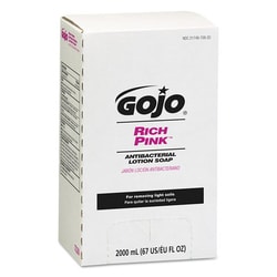Essendant RICH PINK Antibacterial Lotion Soap Refill, 2000mL, Pink, 4/Carton,