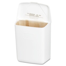 Essendant Wall Mount Sanitary Napkin Receptacle-ABS, PPC Plastic, 1gal,