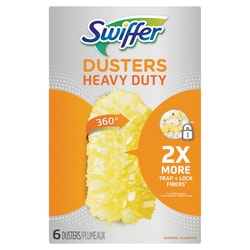Essendant&nbsp;Heavy Duty Dusters Refill, Dust Lock Fiber, Yellow, 6/Box, 4 Box/Carton