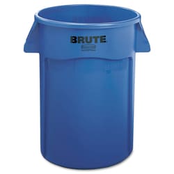 Essendant&nbsp;Brute Vented Trash Receptacle, Round, 44 gal, Blue
