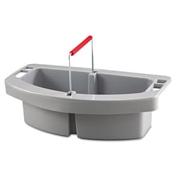 Essendant&nbsp;Maid Caddy, 2-Compartment, 16w x 9d x 5h, Gray