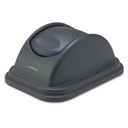Essendant&nbsp;Rectangular Free-Swinging Plastic Lids, Black