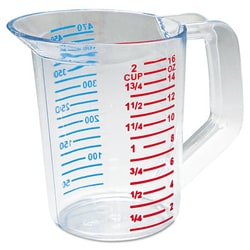 Essendant Bouncer Measuring Cup, 16oz, Clear