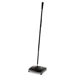 Essendant Floor & Carpet Sweeper, Plastic Bristles, 44"" Handle, Black/Gray,