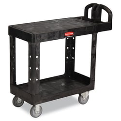 Essendant Flat Shelf Utility Cart, Two-Shelf, 19-3/16w x 37-7/8d x 33-1/3h,