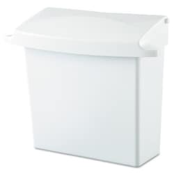 Essendant Sanitary Napkin Receptacle with Rigid Liner, Rectangular, Plastic,