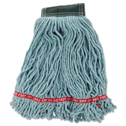 Essendant&nbsp;Web Foot Wet Mop Head, Shrinkless, Cotton/Synthetic, Green, Medium, 6/Carton