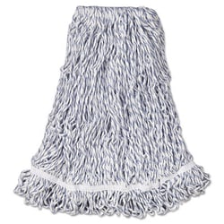 Essendant Web Foot Finish Mop, Cotton/Synthetic, White, Large, 1