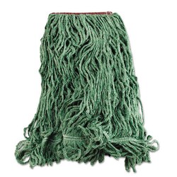 Essendant Super Stitch Blend Mop Heads, Cotton/Synthetic, Green, Large
