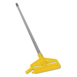 Essendant Invader Aluminum Side-Gate Wet-Mop Handle, 1 dia x 60, Gray/Yellow,
