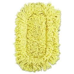 Essendant Trapper Looped-End Dust Mop Head, 12 x 5, Yellow, 12/Carton