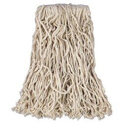 Essendant Economy Cut-End Cotton Wet Mop Head, 16oz, 1"" Band, White, 12/Carton,
