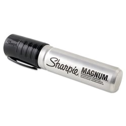 Essendant Magnum Permanent Marker 44001, Broad Chisel Tip, Black, Dozen,