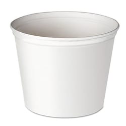 Essendant Double Wrapped Paper Bucket, Unwaxed, White, 165oz, 100/Carton,