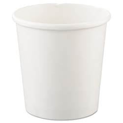 Essendant&nbsp;Flexstyle Double Poly Paper Containers, 16oz, White, 25/Pack, 20 Packs/Carton