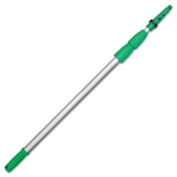 Essendant Opti-Loc Aluminum Extension Pole, 14ft, Three Sections, Green/Silver
