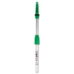 Essendant Opti-Loc Aluminum Extension Pole, 13ft, Two Sections, Green/Silver