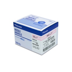 Med Vet International&nbsp;Terumo Needle, 18G X 1in, Hypodermic, 100/BX, 1825RN