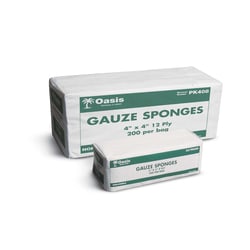 Med Vet International Gauze Sponges, 2in x 2in, 8-Ply, Non-Sterile, 5000/Case