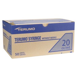 Med Vet International&nbsp;Terumo Syringes 20cc L/L 50/Box