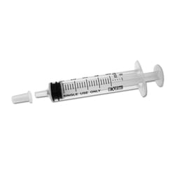 Med Vet International&nbsp;Exel Syringe, 5-6mL, Luer Slip, 100/Box, 26231