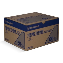 Med Vet International Terumo Syringe, 60mL, Eccentric, 25/Box, Ss-60Es