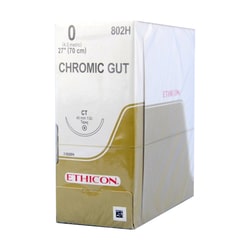 Med Vet International Ethicon Chromic Gut Suture, Size 0, CT, 27"", 36/Box,