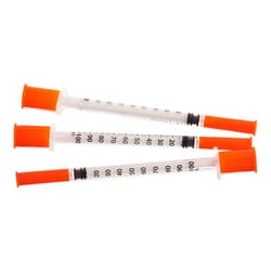 Med Vet International Easy Touch U-100 Insulin Syringe, 1mL 30g x 5/16in,