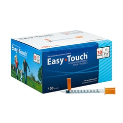 Med Vet International Easy Touch U-100 Insulin Syringe, 3/10cc 30G x 5/16-in,