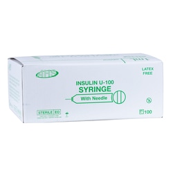 Med Vet International AHS Syringe & Needle, 1mL, Permanent Needle, 29G