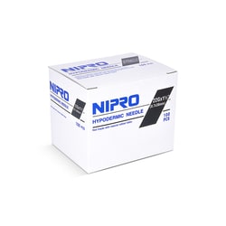 Med Vet International Nipro Needle, 22G X 1-1/2"", Hypodermic, 100/Box,