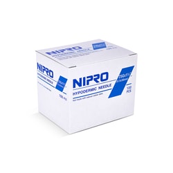 Med Vet International Nipro Needle, 25G x 1.5in, Hypodermic, 100/Box, AH+2538,