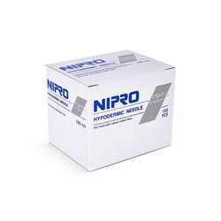 Med Vet International Nipro Needle, 27G X 1-1/4"", Hypodermic, 100/Box,