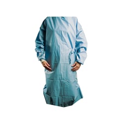Med Vet International Level 2 Disposable Surgical Gown, Sterile, With Towel, Poly, Large, 10 Count