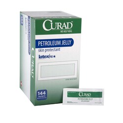 Med Vet International Curad Petrolleum Jelly, 5 Gram Foil Packet, 144/Box,