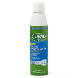 Med Vet International Curad Sterile Saline Wound Wash 7.1oz, Spray Can,