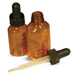 Med Vet International Amber Plastic Dropper Bottle, 1 oz., 48/Case, Quantity:
