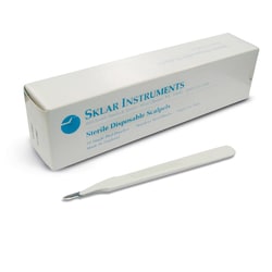 Med Vet International&nbsp;Disposable Scalpel #15, STerile, 100/Case