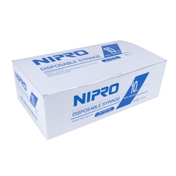 Med Vet International Nipro Syringe & Needle, 10mL, Luer Lock, 22g X 1