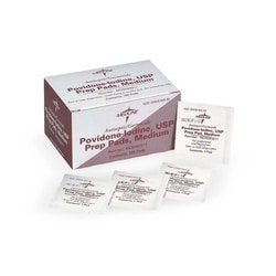 Med Vet International Povidone Iodine Prep Pads, 1000/Case