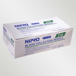 Med Vet International Nipro Needle, 21g X 1-1/2", Blood Collection, 100/Box,
