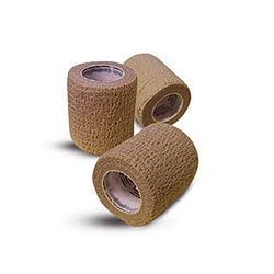 Med Vet International&nbsp;Cohesive Tape, 3in x 5yds., Hand Tear, 24/box