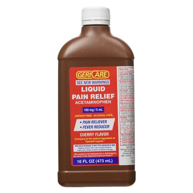 Med Vet International Liquid Acetaminophen, 160mg/5mL, 16 oz Fisher