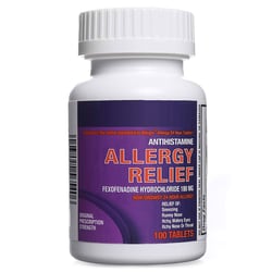 Med Vet International&nbsp;Fexofenadine Hcl 180Mg 100Ct (Generic Allegra)