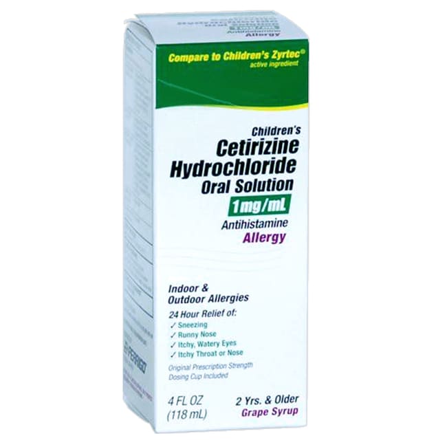 Med Vet International Cetirizine Syrup 1mg/ml, 4 ounces, Quantity Each