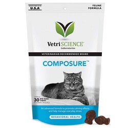 Med Vet International&nbsp;Composure Bite Sized Chews (Calming Support) Feline, 30 Count